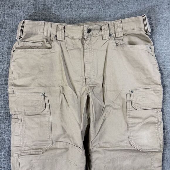 Duluth‎ Trading Pants Mens 40x32 (38x30) Flex Fire Hose Cargo Double Knee Work - Picture 1 of 10